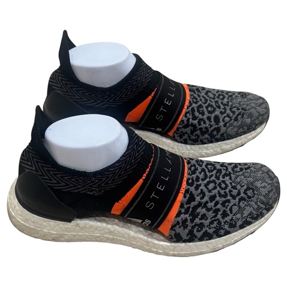 Adidas by Stella McCartney Ultra Boost Laceless Leopard Print Trainers Size 8.5 - Picture 6 of 10